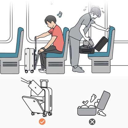 mixi Luggage Suitcase with Spinner Wheels, 24'' Checked Travel Luggage Aluminum Frame PC Hardside with TSA Lock & Cover - Lark Yellow - color: Lark Yellow, size: 24-inch