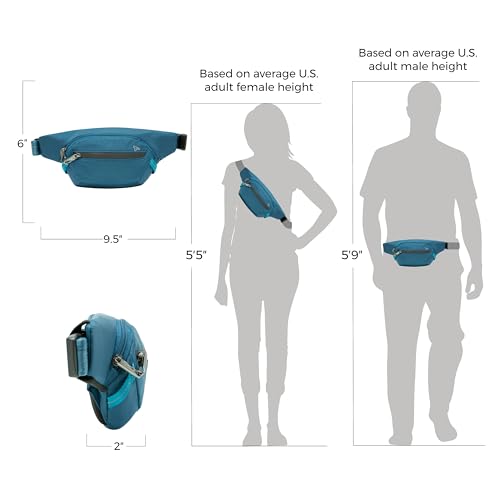 Travelon Anti-Theft Active® Waist Pack - color: Teal