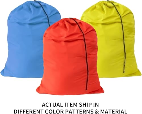 Extra Large Laundry Bag, Mixed Colors, 3 Pack, 30"x40" - color: Mixcolor