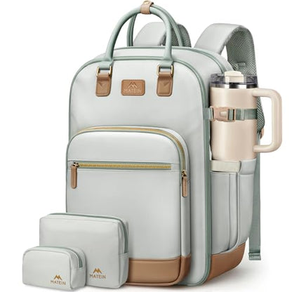 MATEIN HER 18x14x8 Personal Item Backpack with Detachable Shoe Compartment