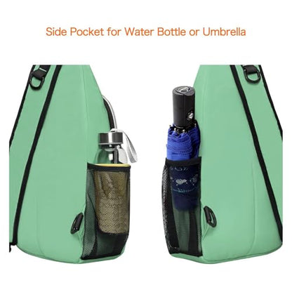 MOSISO Small Sling Bag for Men, Crossbody Shoulder Chest Daypack Bag - color: Wllow Green