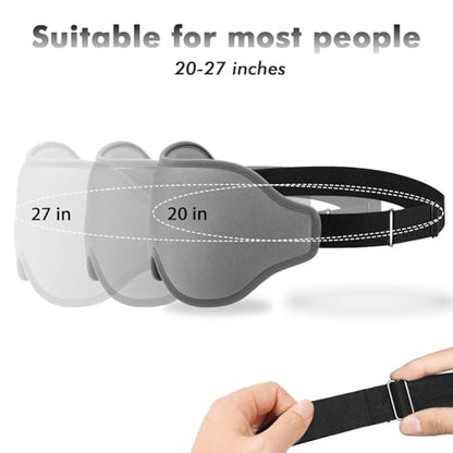 Sleep Mask for Men and Women, Lash Extensions 3D Eye Mask, Gray - color: Gray