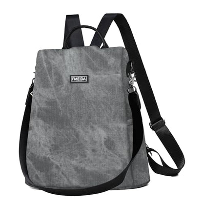 Fmeida Convertible Backpack Purse for Women Anti Theft Travel Backpack Grey - color: Grey