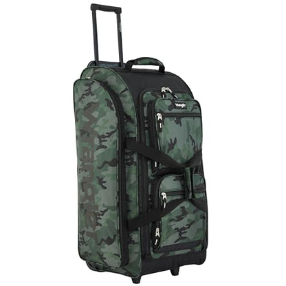Wrangler Wesley Rolling Duffel Bag, Camo - color: Camo