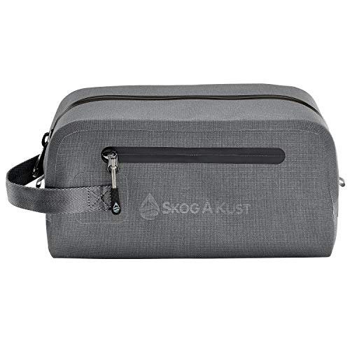 DoppSåk Waterproof & Leak-Proof Travel Toiletry Bag | Small, Charcoal Grey - color: Charcoal Grey, size: Small