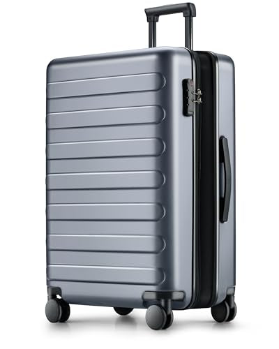 NINETYGO Luggage Sets 3 Piece, Carry On Luggage Airline Approved, Medium Large Checked Luggage with Spinner Wheels, Expandable, Hard Shell PC Suitcase Sets, TSA, 20in/24in/28in (Grey, Rhine Max) - color: 01-Grey (Expandable), size: Set 3PCS (20-Inch/24-In