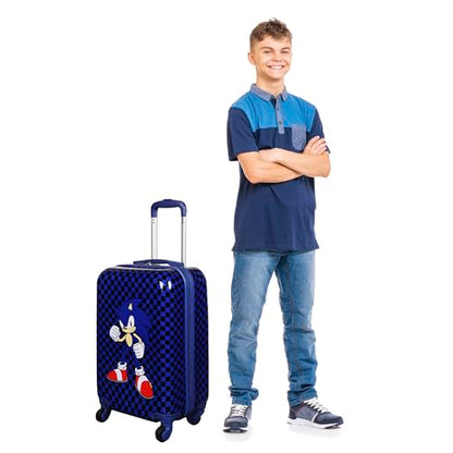 Bioworld Sonic the Hedgehog Modern Weatherproof 20" Rolling Luggage