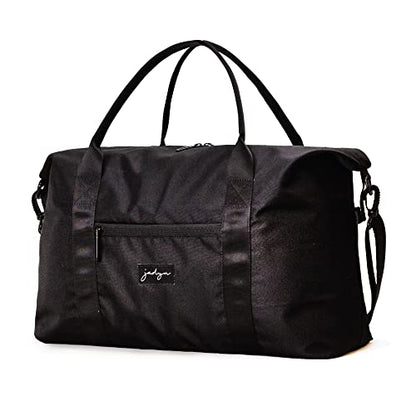 Jadyn Lola Travel Bag, Weekender/Overnight Duffel, Gym Tote Bag for Women, Men - color: Black