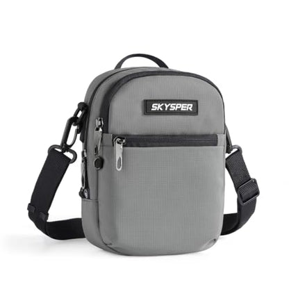 SKYSPER Small Anti Theft Crossbody Sling Bag RFID Cross Body Bag Travel Shoulder Daypack - color: Darkgray