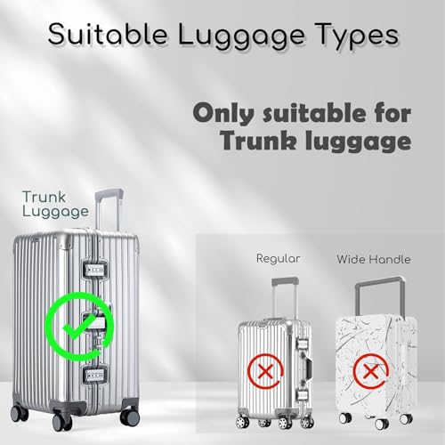 32 Inch Plus Trunk Luggage Cover, Transparent PVC Suitacse Cover, Travel Waterproof Clear Luggage Protector Suitcase Cover - color: Standard (Left Handle), size: 32 inch Plus (Trunk)