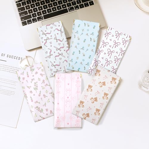 Soft Glasses Case, 2 Pcs Portable PU Leather Squeeze Top Eyeglasses Cases, Cute Sunglasses Pouch Bag for Women - color: 2pcs Striped Bow+ Bear Bow