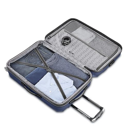 Samsonite Centric 2 Hardside Expandable Luggage with Spinner Wheels, True Navy, 3-Piece Set (20/24/28) - color: True Navy, size: 3-Piece Set (Carry on/Medium/Large)