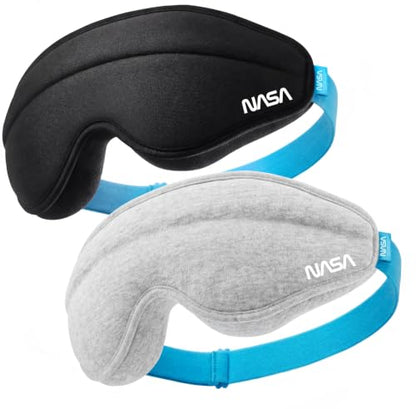NASA Sleep Mask with LightBlock™ Barrier - color: Stellar Black & Lunar Grey