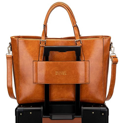 Badgley Mischka Julia 24L Vegan Leather Weekender Duffel Bag - color: Brown