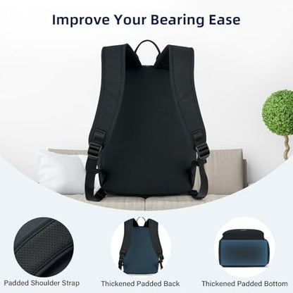 HanTrip 13 Inch Mini Small Travel Backpack Cary on For Women Men, Black - color: Black, size: 13 Inch