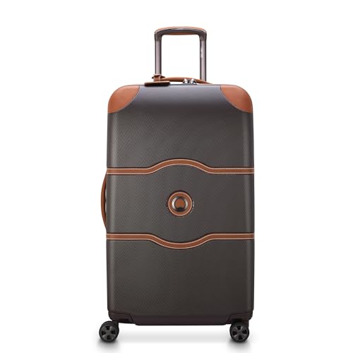 DELSEY PARIS Chatelet Air 2.0, 26 Inch Checked Luggage, Chocolate Brown - color: Chocolate Brown, size: Checked-26 Inch Trunk
