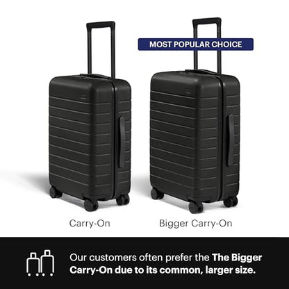 Away The Carry-On Luggage, 22-inch Lightweight Hardside Spinner Suitcase - color: Jet Black