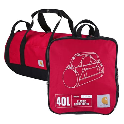 Carhartt Classic 40L Round Duffel Industry Red - color: Industry Red, style: 40l
