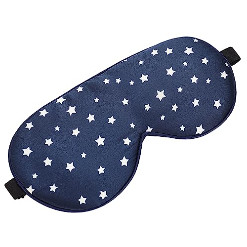 ALASKA BEAR Natural Silk Sleep Mask, Super Smooth Eye Mask (Blue Stars) - color: Blue Stars