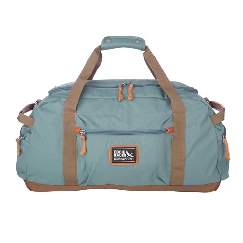 Eddie Bauer Bygone Duffel | Travel | Lightweight | Durable | Rugged Polyester/Nylon | U-Shaped Main Compartment - color: Dragonfly, size: 45L