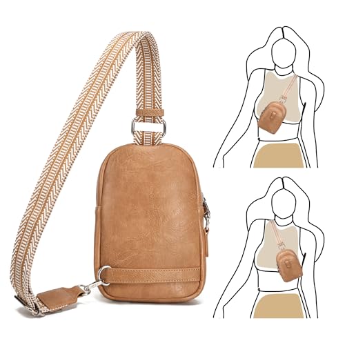 INICAT Small Anti Theft Crossbody Bag for Women,Sling Purse - color: Earth Yellow', size: Large