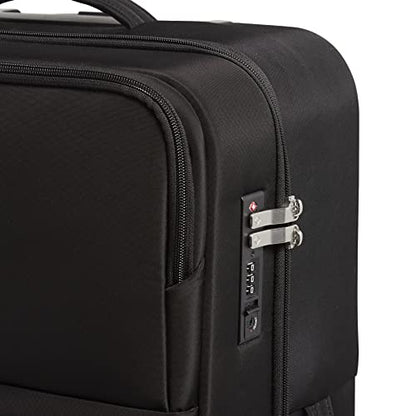 Vera Bradley Women's Softside Rolling Suitcase Luggage, Black, 27" Check In - color: Black, size: 27" Check In