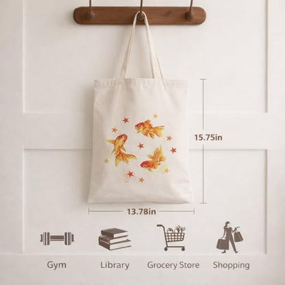 Funny Canvas Tote Bag, Reusable Playful Pattern Shoulder Bag, Whimsical Carryall for Shopping Beach Travel - color: Travel 08