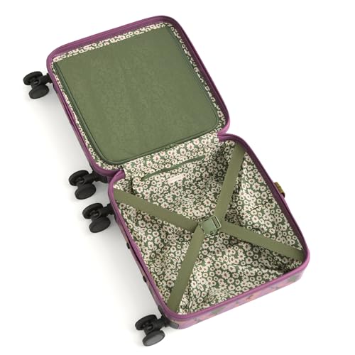 Hardside Mini Adair Spinner Suitcase, Curly Tulips Purple, One Size - color: Curly Tulips Purple