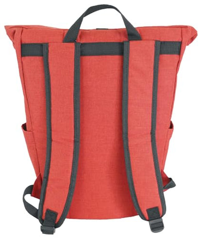 Rockville RPAK Burned Red Durable Backpack Bag with Padded Laptop Pocket - color: Red