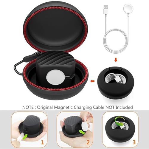 HALLEAST Travel Case for Apple Watch Charger, Portable Carrying Holder - size: 38/40/41mm