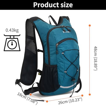 DOJUNS Hiking Backpack Lightweight Travel Backpack 20L Waterproof Hiking Daypacks Camping Backpack for Men Women (Lake Blue) - color: Lake Blue