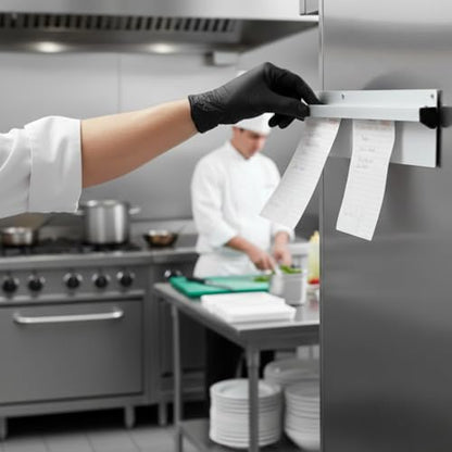 TrueCraftware- 18" Stainless Steel No Clip Check Holder Ticket Rack-Order Rack Receipt Bill Clipless Display Rail for Restaurant Kitchen Bar Cafe - size: 18 Inch