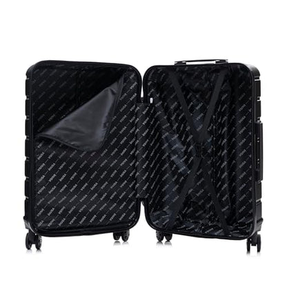 InUSA TREND Luggage with Spinner Wheels | Durable Lightweight Hardside Suitcase, Travel Sets with Handle and Trolley | (20in, 24in, 28in, 32in) 4 Piece Set | Black - color: Black, size: 4-Piece Set (Carry-on, Medium, Large, Extra-Large)