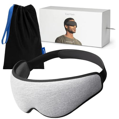 Ostrichpillow Eye Mask 3D Sleep Mask, 100% Blackout Pressure-Free, Washable - color: Midnight Grey