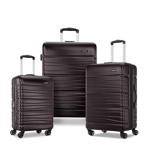 Samsonite Evolve SE Hardside Expandable Luggage with Double Spinner Wheels, Cordovan, 3PC Set (CO/M/L) - color: Cordovan, size: 3-Piece Set (Carry on/Medium/Large)