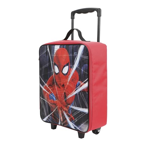 Bioworld Spider-Man Web 14" Youth Soft Sided Luggage - color: Spider-Man Web Red