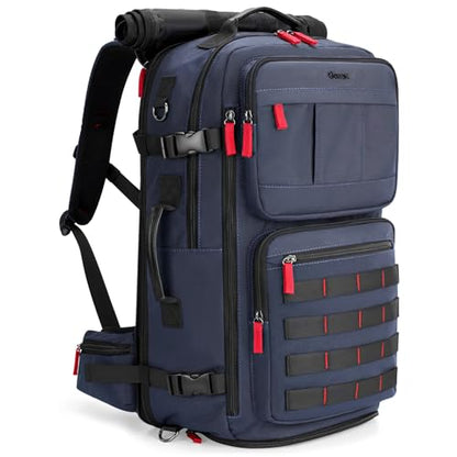 Gonex Travel Backpack, 40L Expandable Carry On, 3-in-1 Convertible - color: Dark Blue