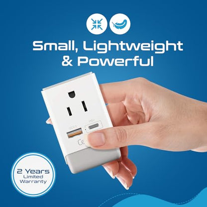Ceptics Switzerland Plug Adapter, Travel with QC 3.0 & PD, Safe Dual USB & USB-C - 2 USA Socket Compact & Powerful - Quick Charge 3.0 & Power Delivery - Type J AP-11A - Fast Charging - size: 1 Pack, style: Type J - PD 20W USB-C