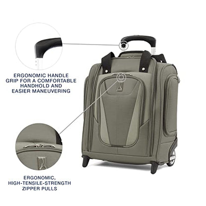 Travelpro Maxlite 5 Softside Carry-On Underseat Luggage, Green, 15-Inch - color: Slate Green