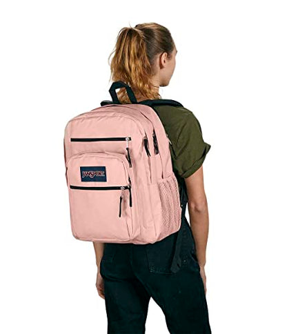 JanSport Laptop Backpack - Computer Bag with 2 Compartments, Ergonomic Shoulder Straps, 15” Laptop Sleeve, Haul Handle - Misty Rose - color: Misty Rose
