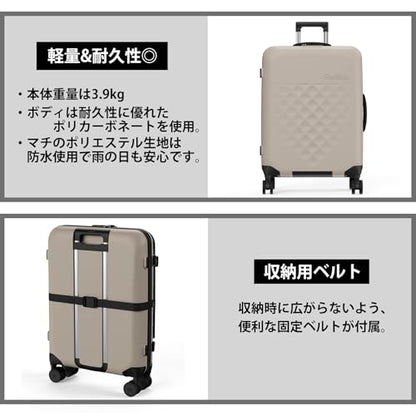 ROLLINK Foldable Flex 360 Medium Checked Suitcase 26” – Hardshell Luggage, Double Spinner Wheels, TSA Lock, Lightweight & Durable Travel Case – Scratch, Water & Impact Resistant (Warm Grey) - color: Warm Grey, size: Checked-Medium 26-Inch
