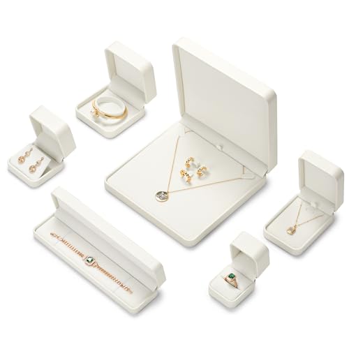 Oirlv Creamy White Long Necklace Box - color: Creamy-white, size: Long Chain Box