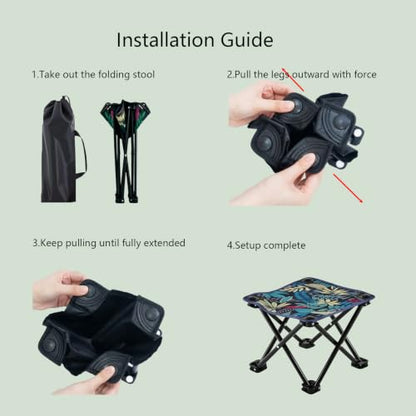 Portable Airplane Foot Rest, Folding Camping Stool, Home, Outdoor(12.2IN) - size: 12.2 IN