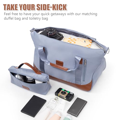 Cosbarn Luggage Sets 5 Pcs Suitcases with Wheels, 20"/24"/28",SkyBlue - color: SkyBlue, size: 5 Piece Sets (20/24/28/Db/Tb)