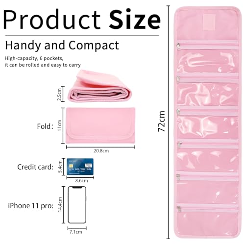 Money Organizer with Zipper,Cash Envelopes Budget Binder - color: Pink
