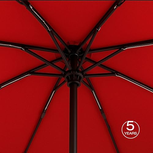 Knirps A.200 Medium Duomatic Windproof Umbrella for Adults – Automatic Open Close 38.5" Canopy, Travel Case Included - color: Salsa