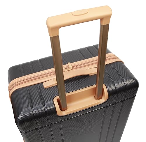 Dockers Hooper Hardside Expandable 8-Wheel Spinner Travel Checked Luggage, 28-Inch, Black - color: Black, size: 28-Inch Checked