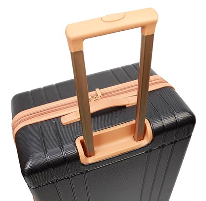 Dockers Hooper Hardside Expandable 8-Wheel Spinner Travel Checked Luggage, 28-Inch, Black - color: Black, size: 28-Inch Checked