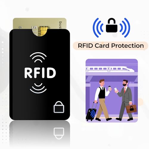 15 PCS RFID Blocking Sleeves 3 Passport Sleeve RFID Sleeves 12 Identity Protection ID Cards Blocking Sleeve Effectively Protect Travel Essentials Fits Wallet Purse From Electronic Theft