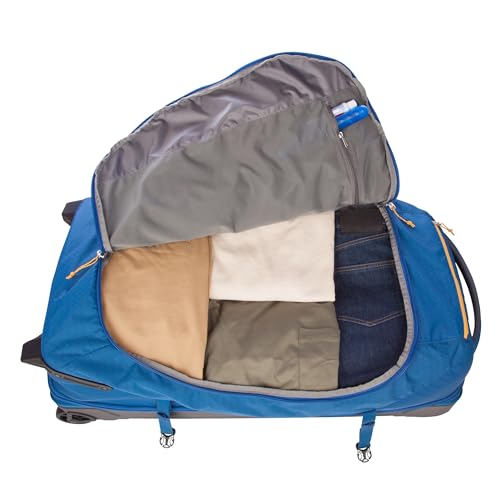 Eddie Bauer Expedition Rolling Duffel Bag with Wheels - True Blue, 34" - color: True Blue, size: 34" (Check-In)